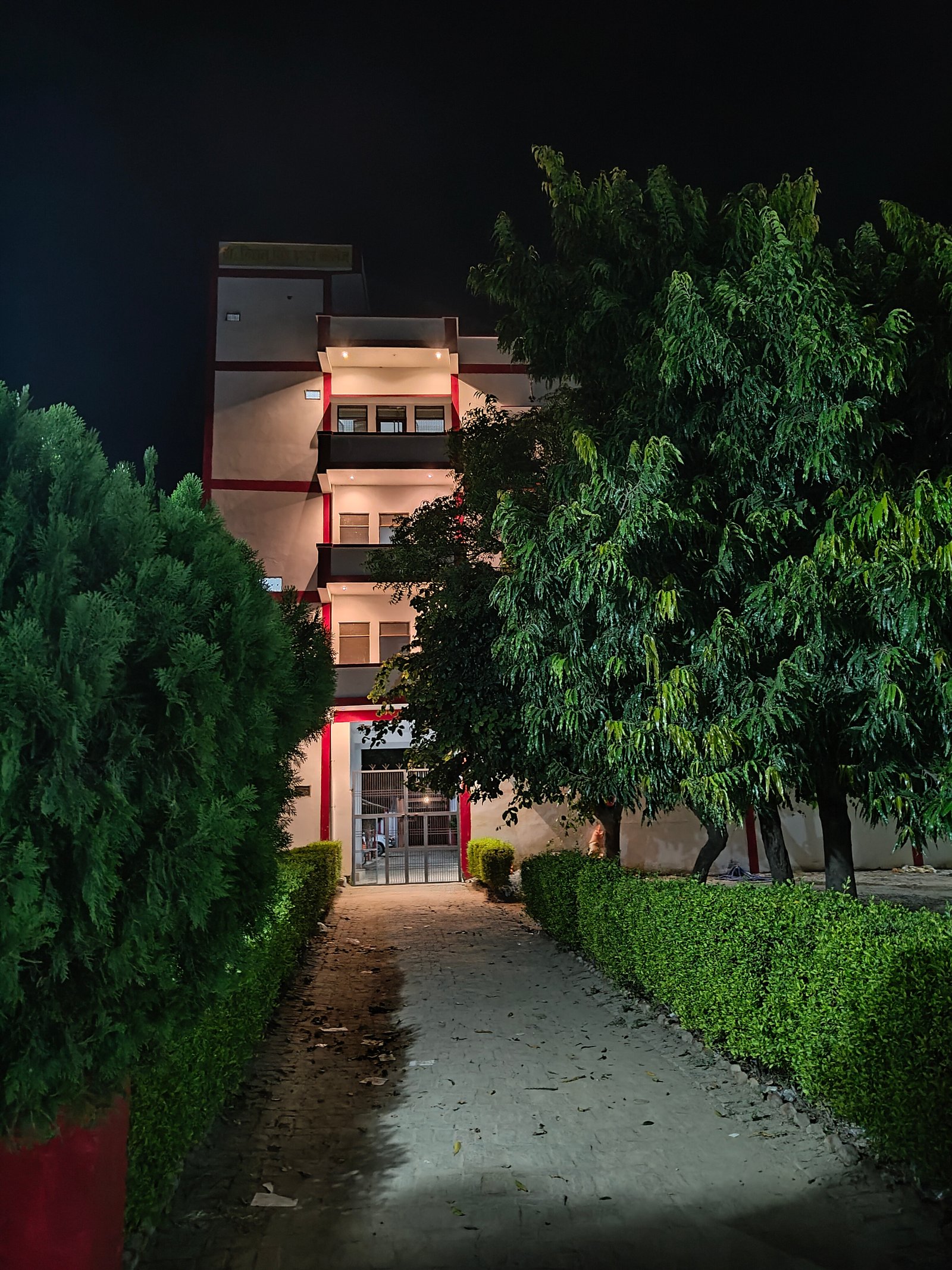 School campus entrance