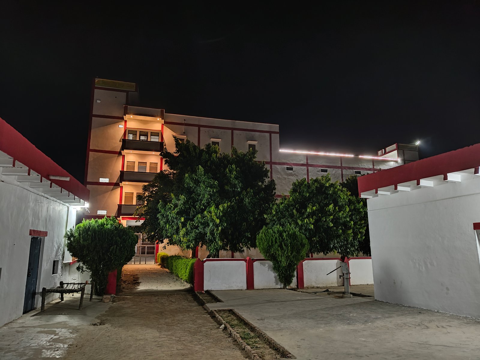 Ch. Nihal Singh Inter College campus in the evening